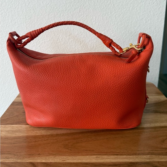 FIRM - Bottega Veneta Orange Hobo style Leather Purse - Picture 4 of 12